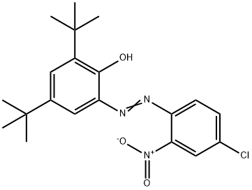2-(2'-硝基-4'-氯苯偶氮)-4,6-二叔丁基酚,52184-29-9,结构式