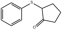 2-(Phenylthio)cyclopentanone,52190-40-6,结构式