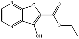Furo[2,3-b]pyrazine-6-carboxylic  acid,  7-hydroxy-,  ethyl  ester,521948-36-7,结构式