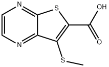 Thieno[2,3-b]pyrazine-6-carboxylic  acid,  7-(methylthio)-|