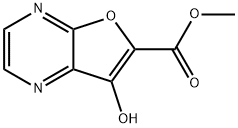 Furo[2,3-b]pyrazine-6-carboxylic  acid,  7-hydroxy-,  methyl  ester 化学構造式