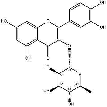 槲皮苷, 522-12-3, 结构式