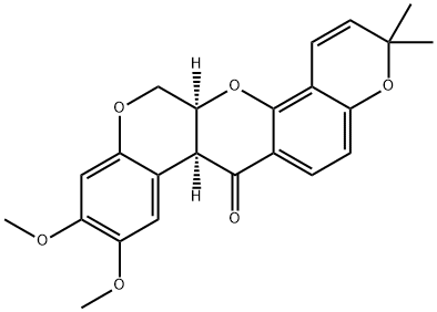 魚藤素, 522-17-8, 结构式