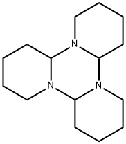 ドデカヒドロ-1H,6H,11H-トリピリド[1,2-a:1',2'-c:1'',2''-e][1,3,5]トリアジン 化学構造式