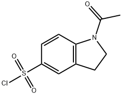 1‐アセチル‐5‐インドリンスルホニルクロリド 化学構造式