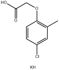 (4-クロロ-2-メチルフェノキシ)酢酸カリウム 化学構造式