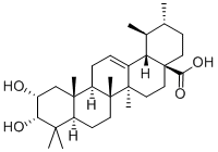 (2alpha,3alpha)-2,3-二羟基乌苏-12-烯-28-酸,52213-27-1,结构式