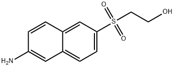 6-beta-羟乙基砜基-2-萘胺,52218-35-6,结构式