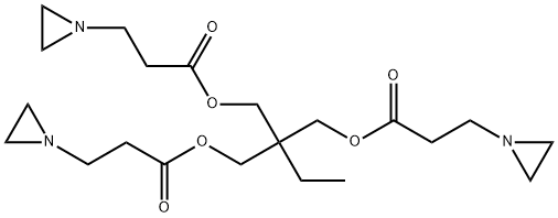 2-((3-Aziridin-1-ylpropionyl)methyl)-2-ethylpropane-1,3-diyl bis(aziridine-1-propionate) Struktur