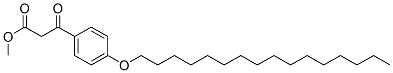 methyl 3-[p-(hexadecyloxy)phenyl]-3-oxopropionate Struktur