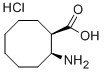 (1R,2S)-2-AMINO-CYCLOOCTANECARBOXYLIC ACID HYDROCHLORIDE Struktur