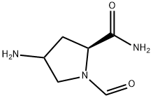 2-Pyrrolidinecarboxamide, 4-amino-1-formyl-, (2S)- (9CI) 化学構造式