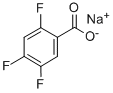 2,4,5-トリフルオロ安息香酸ナトリウム 化学構造式