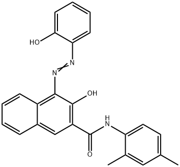 2-[2-HYDROXY-3-(2,4-XYLYLCARBAMOYL)-1-NAPHTHYLAZO]PHENOL Structure