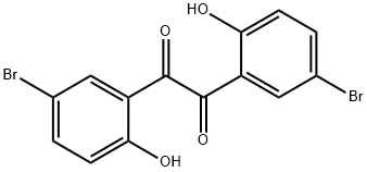 1,2-ビス(5-ブロモ-2-ヒドロキシフェニル)-1,2-エタンジオン 化学構造式