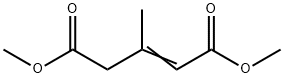 3-メチル-2-ペンテン二酸ジメチル 化学構造式