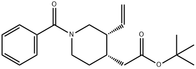 N-BENZOYLMEROQUINENE TERT-BUTYL ESTER Struktur