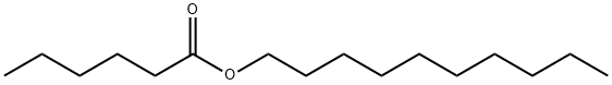 カプロン酸デシル 化学構造式