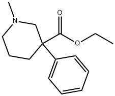 ethyl 1-methyl-3-phenylpiperidine-3-carboxylate Structure
