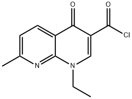 1,8-NAPHTHYRIDINE-3-CARBONYL CHLORIDE,1-ETHYL-1,4-DIHYDRO-7-METHYL-4-OXO Structure