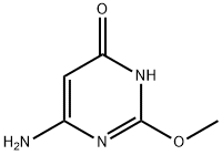 6-アミノ-2-メトキシ-4(1H)-ピリミジノン 化学構造式