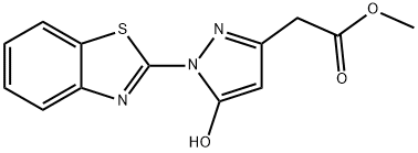 2-(1-(苯并[D]噻唑-2-基)-5-羟基-1H-吡唑-3-基)乙酸甲酯, 523992-06-5, 结构式