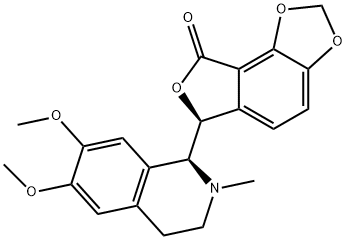 [6S,(+)]-6-[(1S)-1,2,3,4-Tetrahydro-6,7-dimethoxy-2-methylisoquinolin-1-yl]furo[3,4-e]-1,3-benzodioxol-8(6H)-one Structure