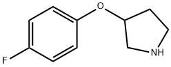 (S)-3-(4-氟苯氧基)-吡咯烷, 524045-02-1, 结构式