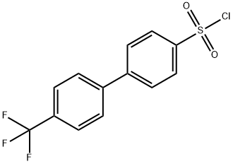 (4-[4-(TRIFLUOROMETHYL)PHENYL]PHENYL)SULFONYLCHLORIDE Structure