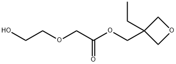 Acetic acid, (2-hydroxyethoxy)-, (3-ethyl-3-oxetanyl)methyl ester (9CI) Structure