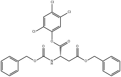 N-[(Benzyloxy)carbonyl]-L-aspartic acid 1-(2,4,5-trichlorophenyl)4-benzyl ester,5241-63-4,结构式