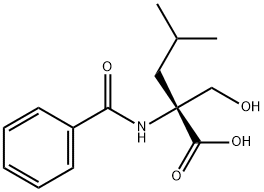 DL-N-ベンゾイル-2-イソブチルセリン 化学構造式