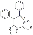 1,2-Diphenyl-2-(4-phenyl-3H-1,2-dithiol-3-ylidene)ethanone Structure