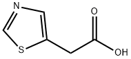 1,3-チアゾール-5-イル酢酸 化学構造式