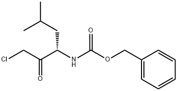 Z-L-Leu-クロロメタン 化学構造式