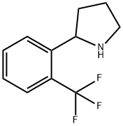 2-[2-(三氟甲基)苯基]吡咯烷,524674-04-2,结构式