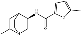 2-Furancarboxamide,5-methyl-N-[(3R)-6-methyl-1-azabicyclo[2.2.2]oct-3-yl]- Structure