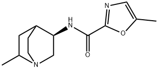 2-Oxazolecarboxamide,5-methyl-N-[(3R)-6-methyl-1-azabicyclo[2.2.2]oct-3-yl]-,524697-92-5,结构式