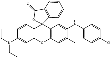 52470-07-2 2'-[(4-chlorophenyl)amino]-6'-(diethylamino)-3'-methylspiro[isobenzofuran-1(3H),9'-[9H]xanthene]-3-one