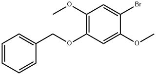 1-(ベンジルオキシ)-4-ブロモ-2,5-ジメトキシベンゼン 化学構造式
