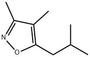 Isoxazole, 3,4-dimethyl-5-(2-methylpropyl)- (9CI) 化学構造式