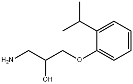 1-amino-3-(2-isopropylphenoxy)propan-2-ol Struktur