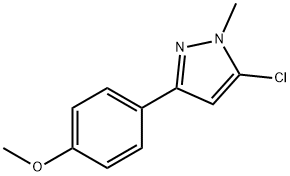 5-CHLORO-3-(4-METHOXYPHENYL)-1-METHYL-1H-PYRAZOLE Structure