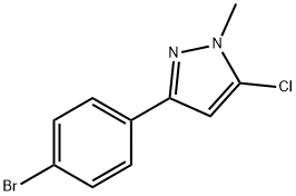 3-(4-BROMOPHENYL)-5-CHLORO-1-METHYL-1H-PYRAZOLE Structure