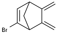 Bicyclo[2.2.1]hept-2-ene, 2-bromo-5,6-bis(methylene)- (9CI) 化学構造式