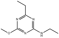 2-Ethyl-4-ethylamino-6-methoxy-1,3,5-triazine Struktur