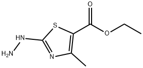 噻唑-5-羧酸,2-肼基-4-甲基-,乙酯, 52481-66-0, 结构式