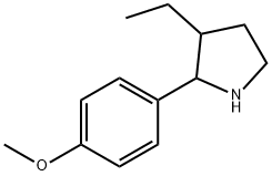 Pyrrolidine, 3-ethyl-2-(4-methoxyphenyl)- (9CI) Struktur