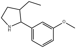 Pyrrolidine, 3-ethyl-2-(3-methoxyphenyl)- (9CI)|