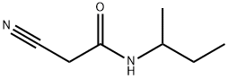 2-シアノ-N-(1-メチルプロピル)アセトアミド 化学構造式